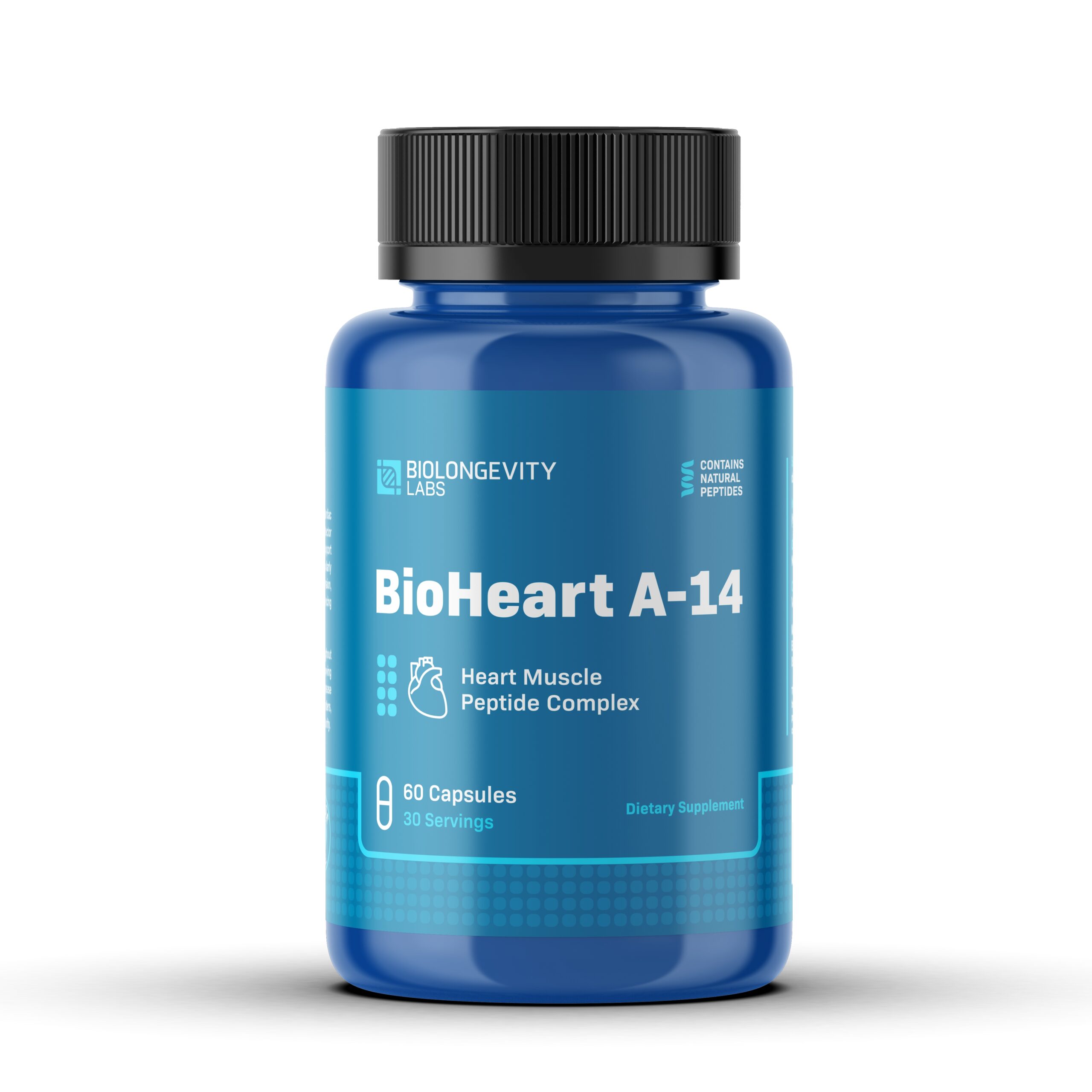 BioHeart-A-14-60ct-front-scaled-1.jpg BioHeart – A-14 Heart Peptide Bioregulator (Chelohart) - Image 1