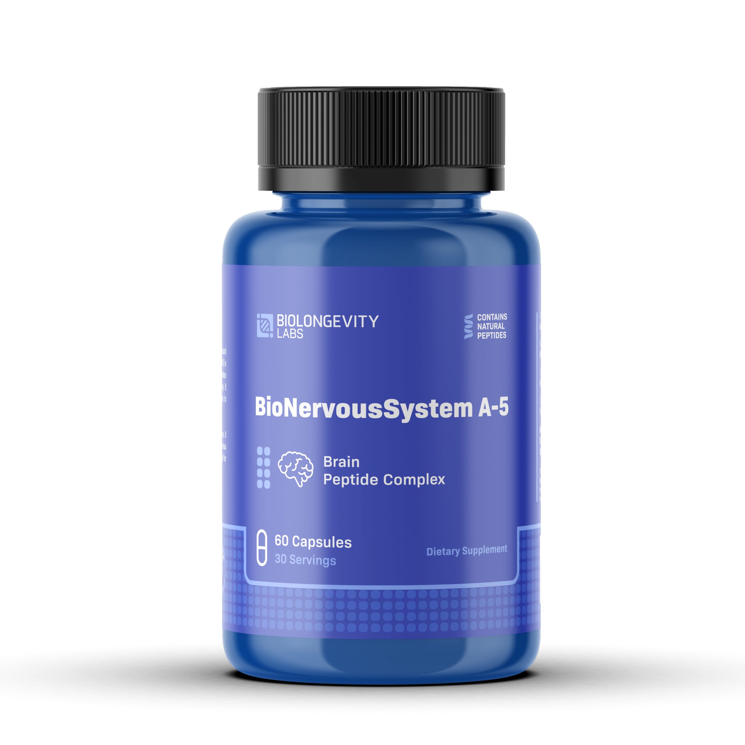 BioNervousSystem-A-5-60ct-front-scaled-1.jpg BioNervousSystem – A-5 Nervous System Peptide Bioregulator (Cerluten) - Image 1